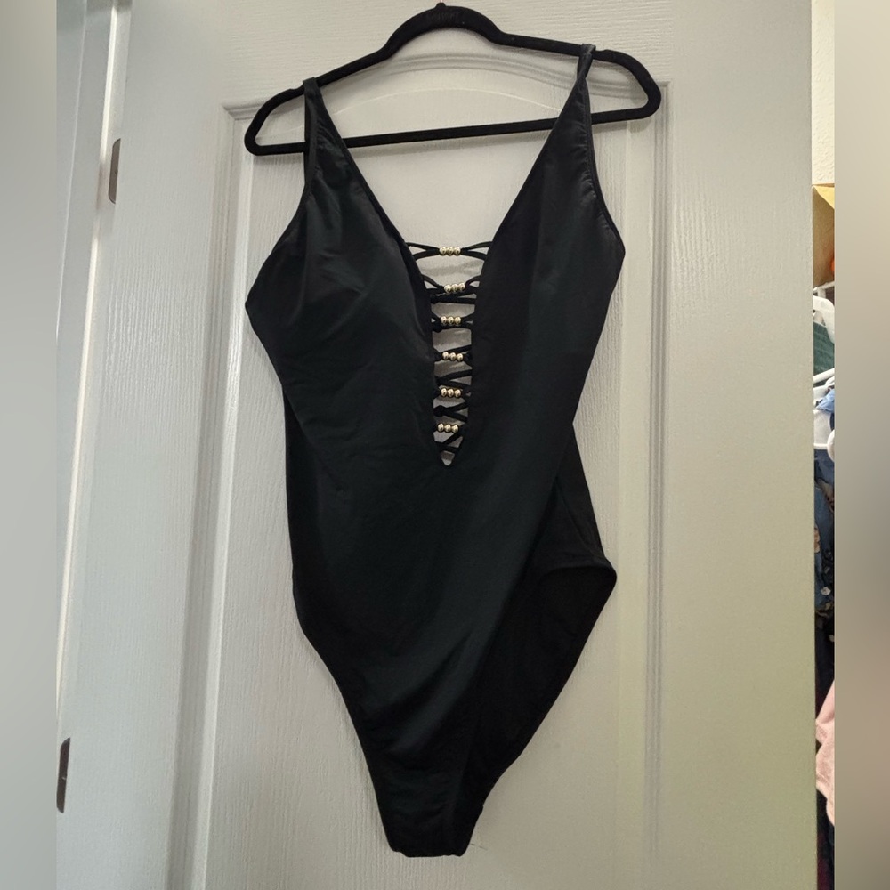 Lilly Pulitzer swimsuit one piece lattice style